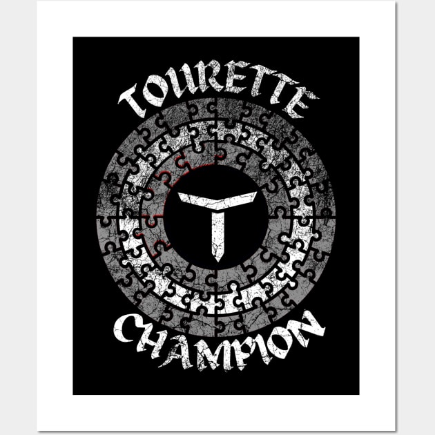 Tourette Champion Vintage Shield Wall Art by chiinta